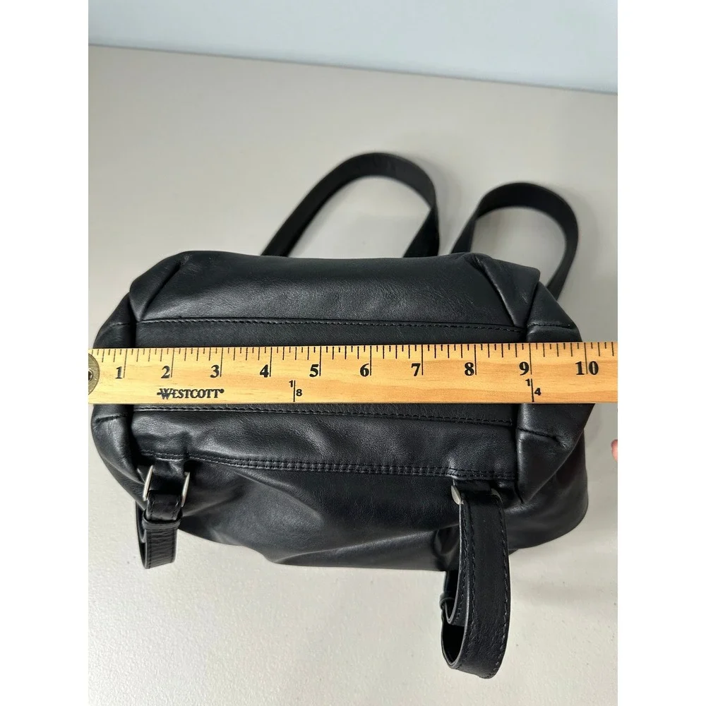 Derek‎ Alexander Black Leather Sling Backpack Navajo Purse Bag Womens